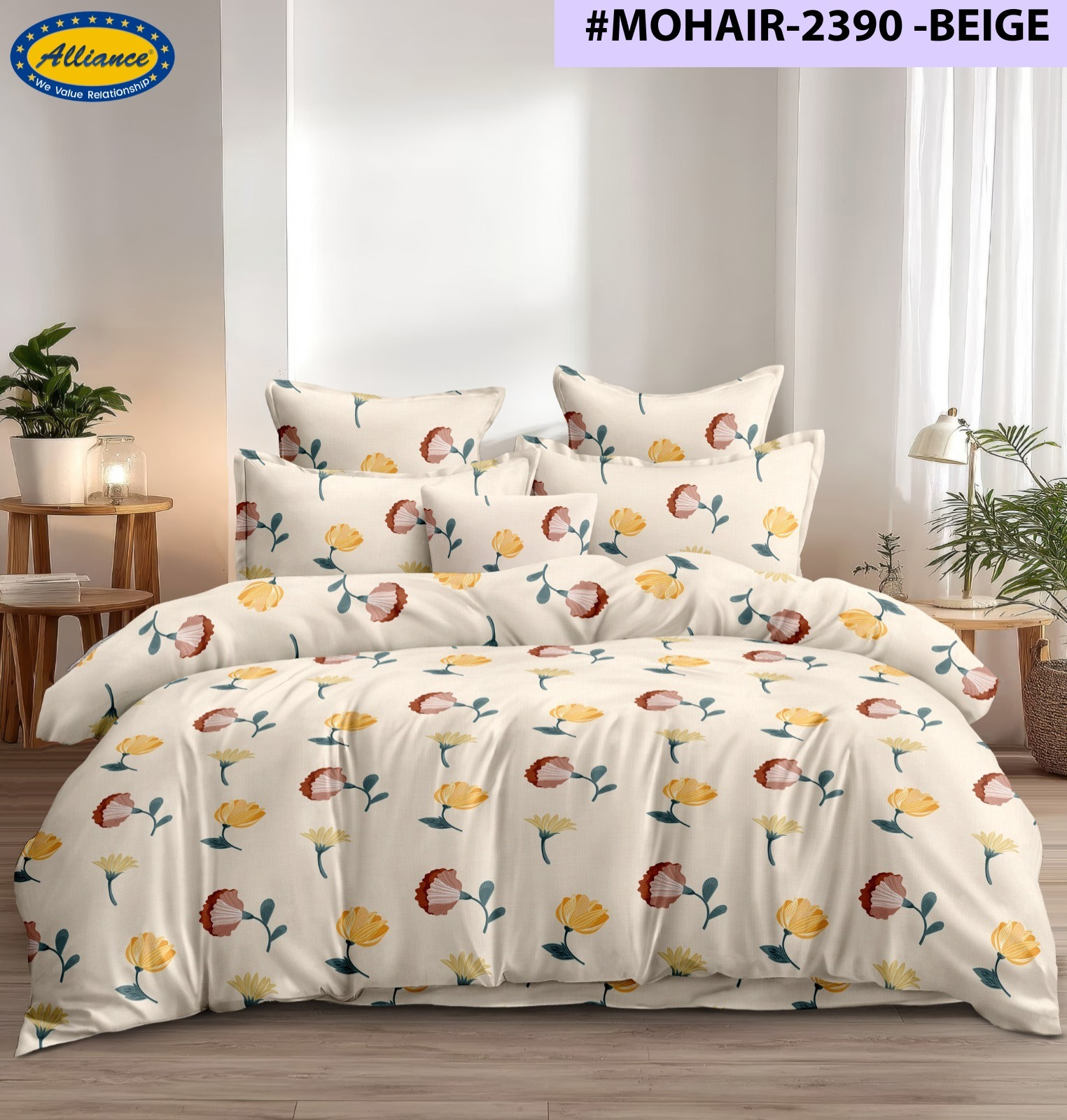 Cotton Blend Customised Fitted Bed Sheet