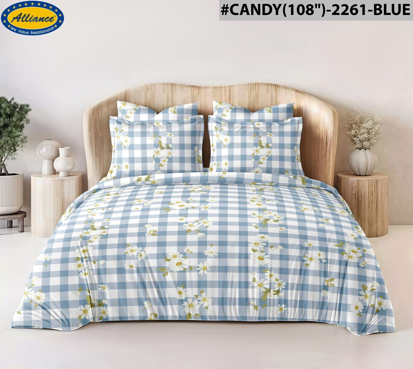 Cotton Blend Customised Fitted Bed Sheet