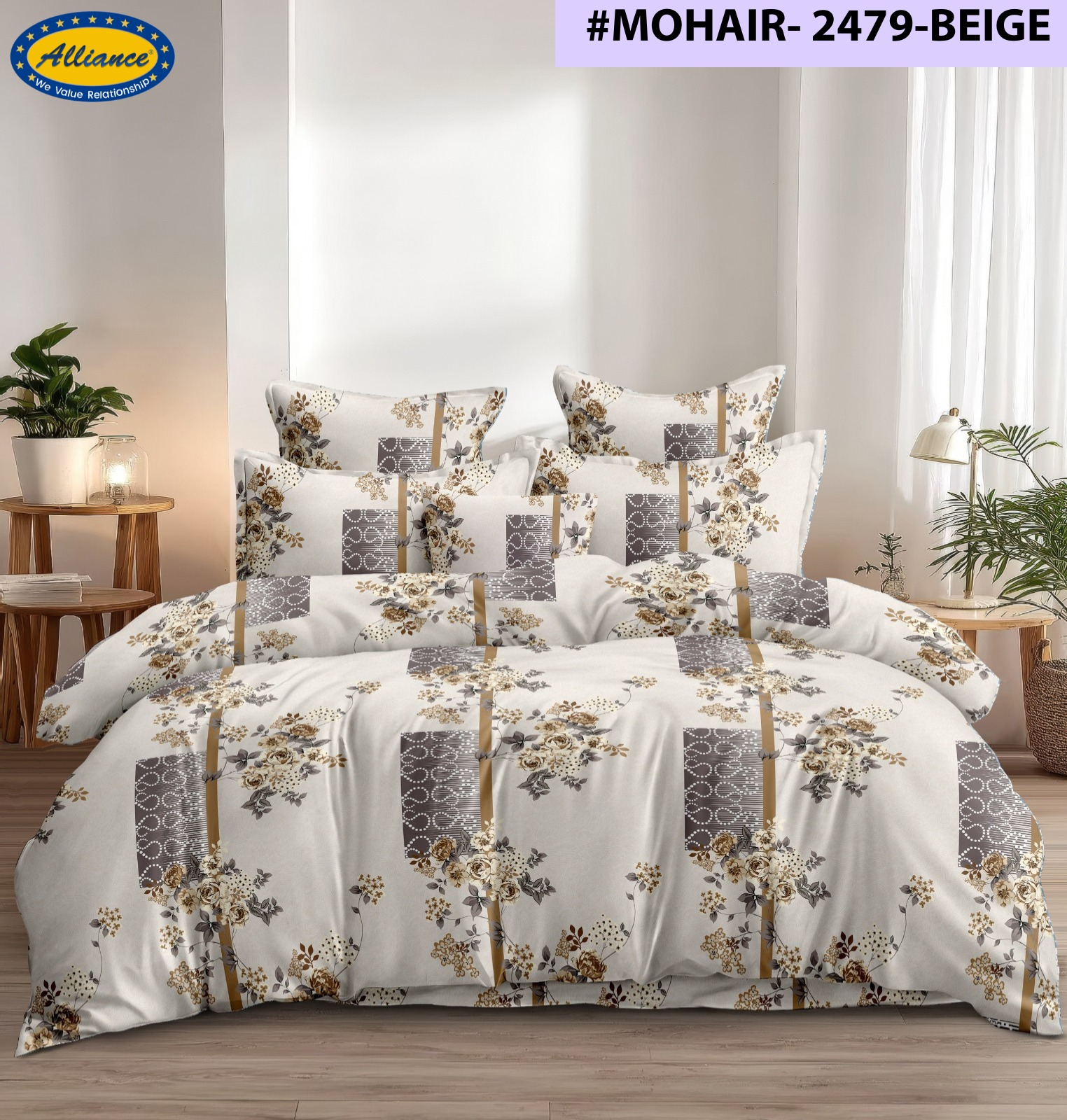 Cotton Blend Customised Fitted Bed Sheet