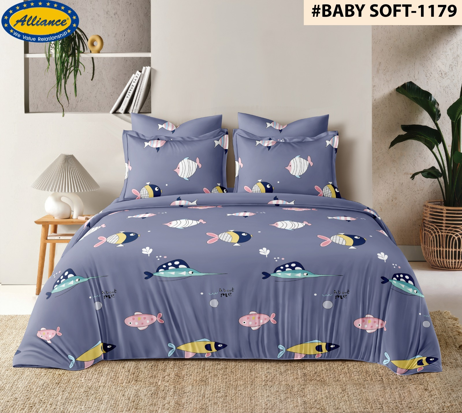 Cotton Blend Customised Fitted Bed Sheet