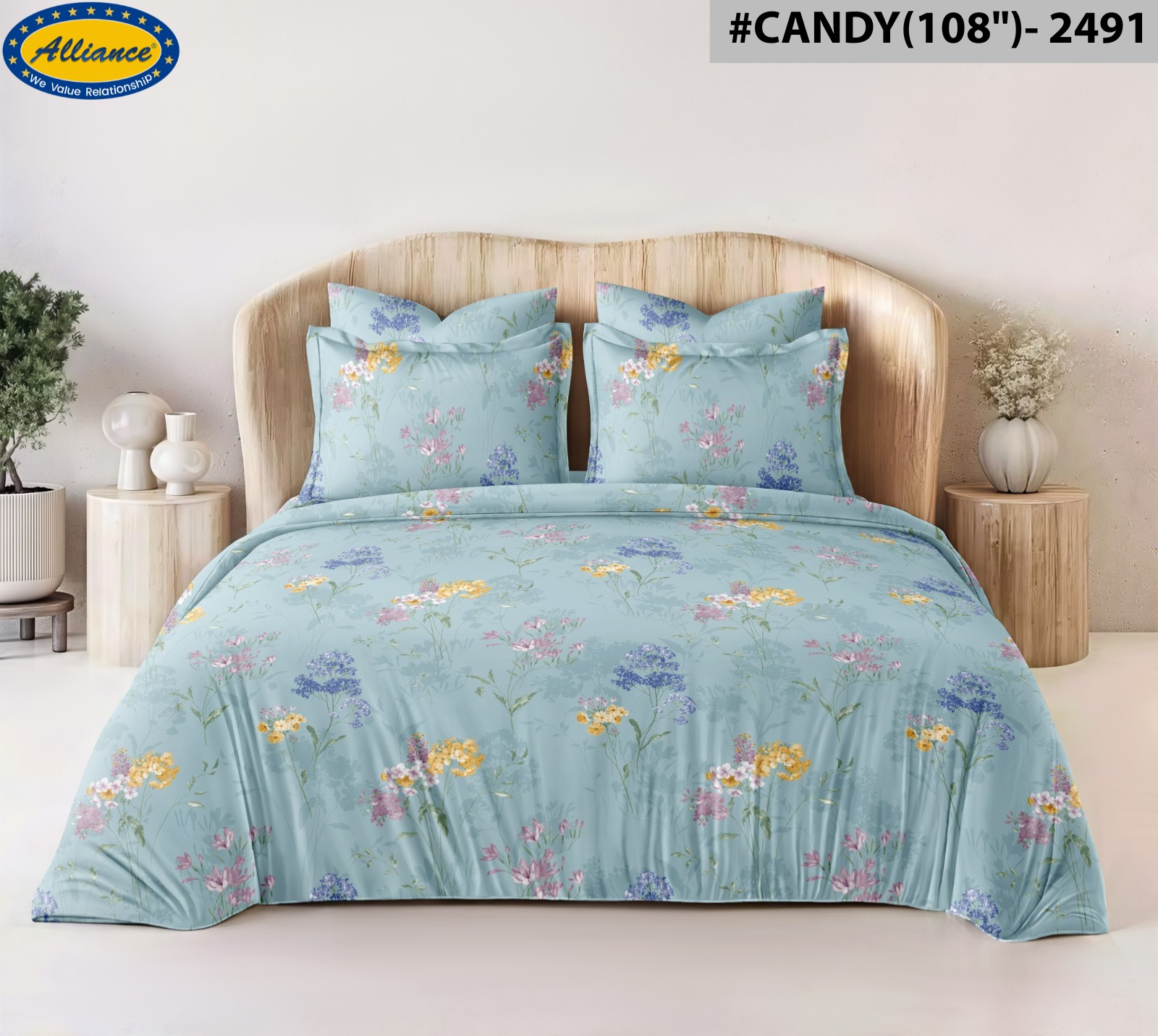 Cotton Feel Bedspread 55x85 Inch