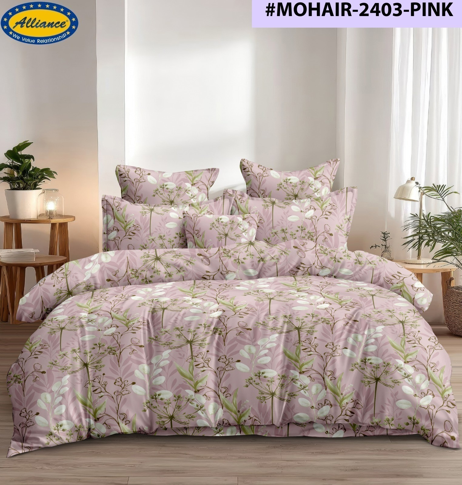 Cotton Blend Customised Zipper Bed Cover