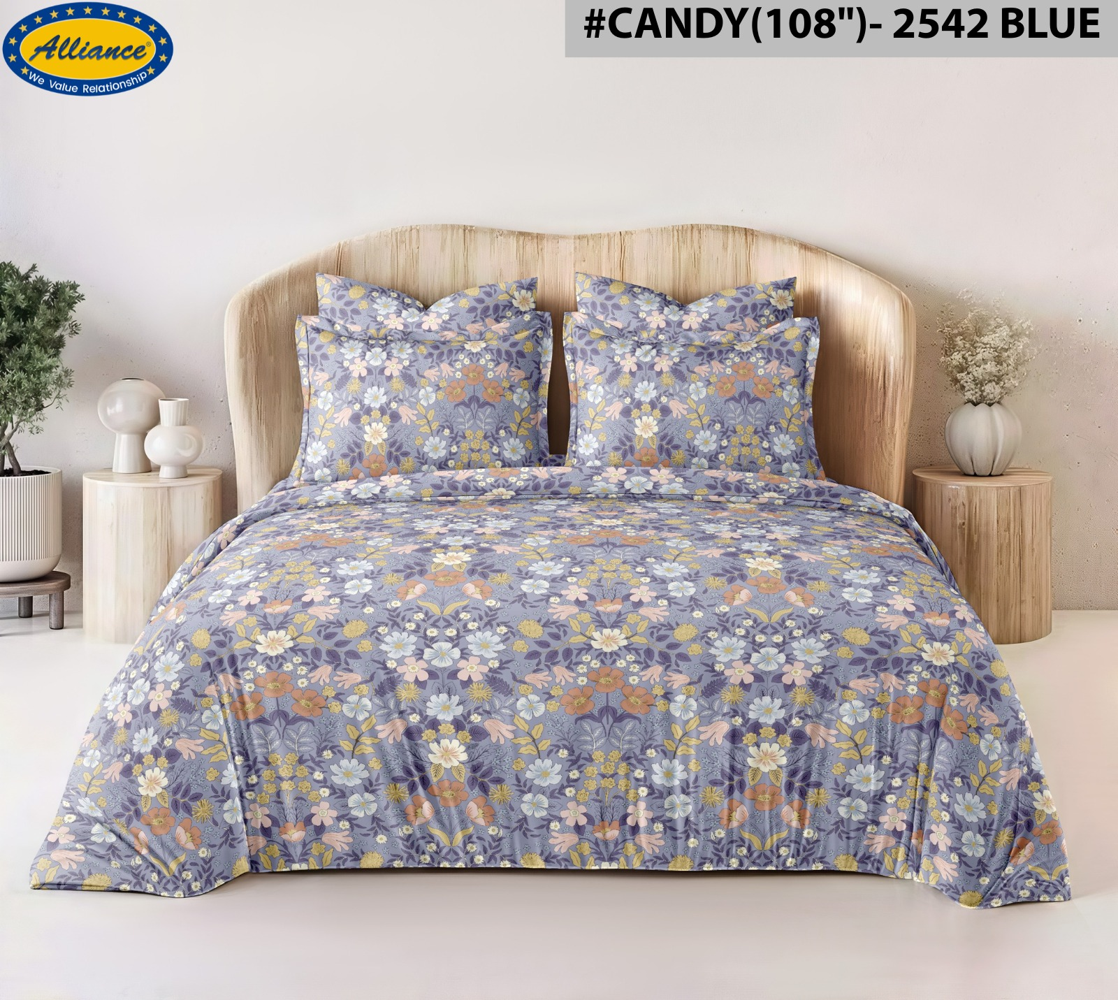 Cotton Blend Customised Zipper Bed Cover