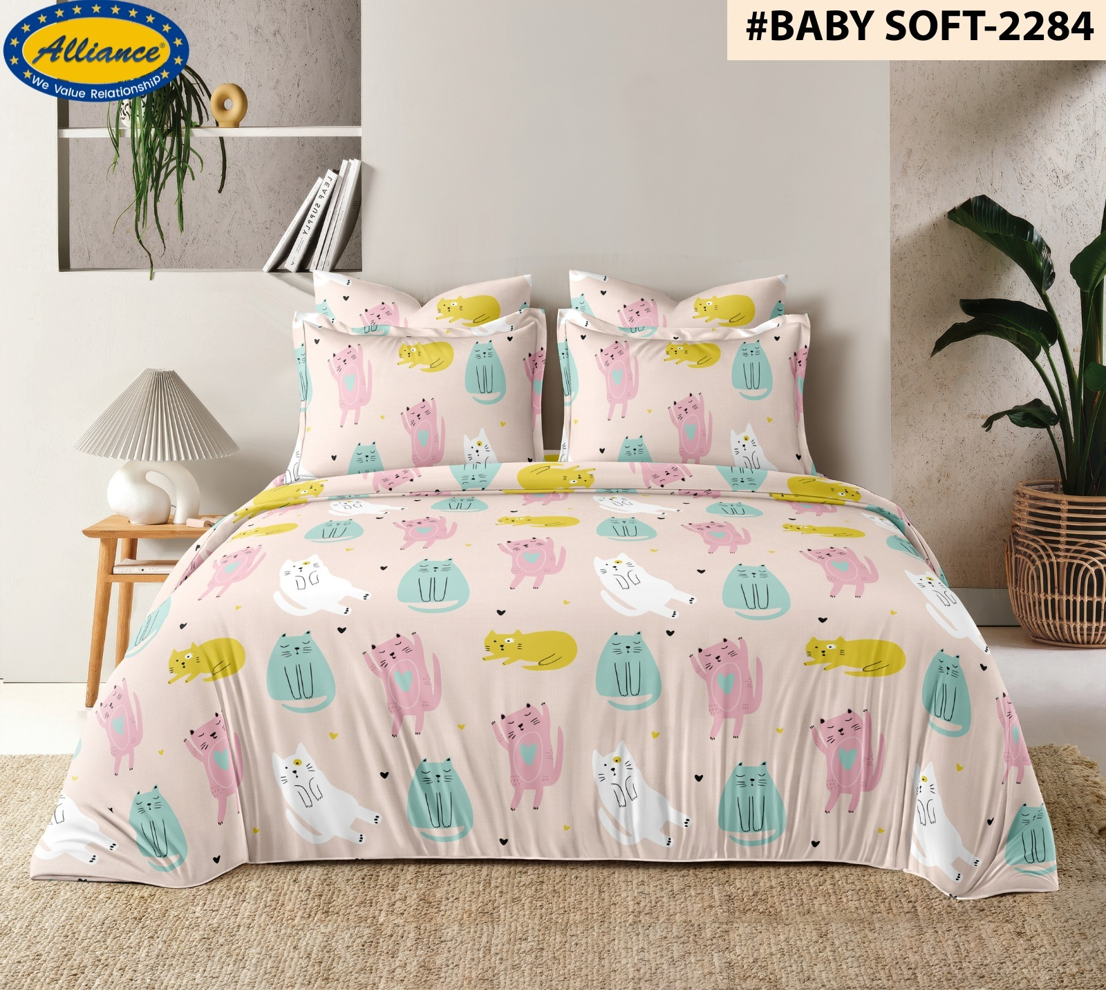 Cotton Blend Customised Zipper Bed Cover – Royal Mantel
